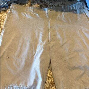 Hogan Light Gray Men's Flat Front Shorts